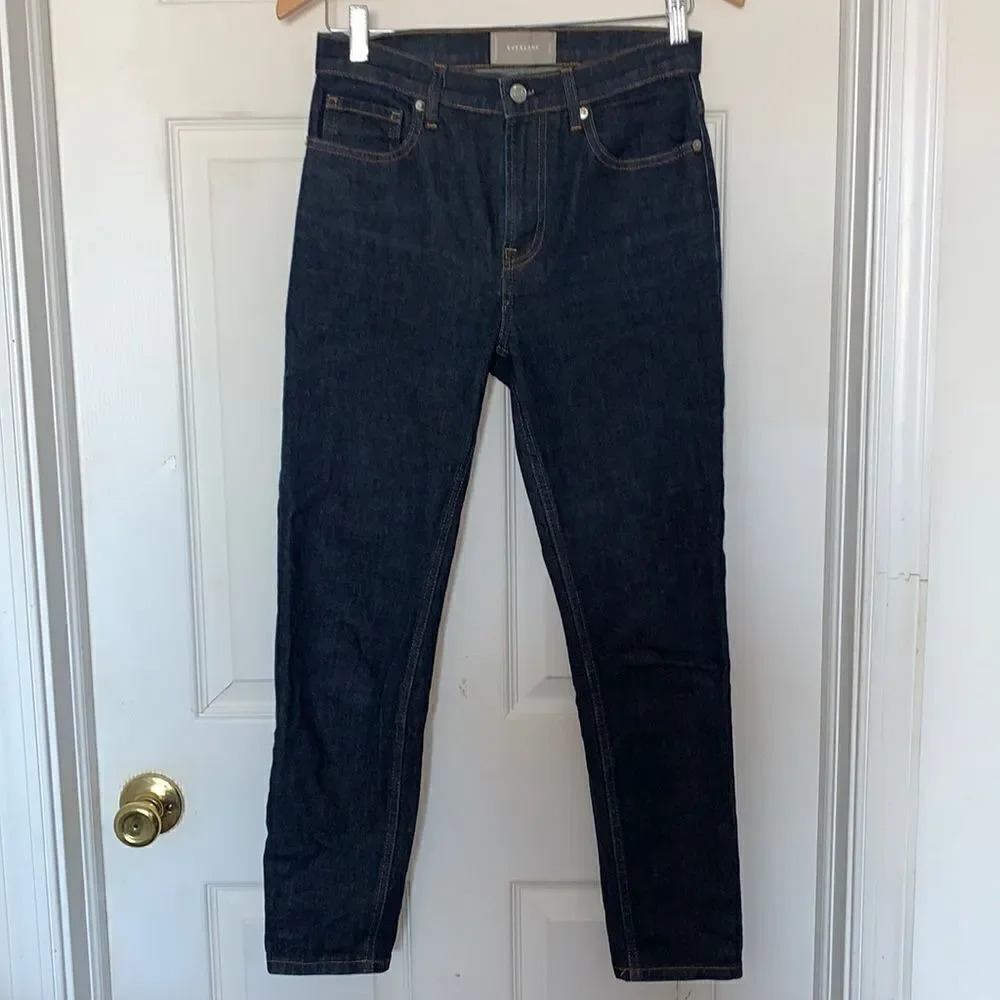 EVERLANE Straight Leg Ankle Jeans Blue Size 27